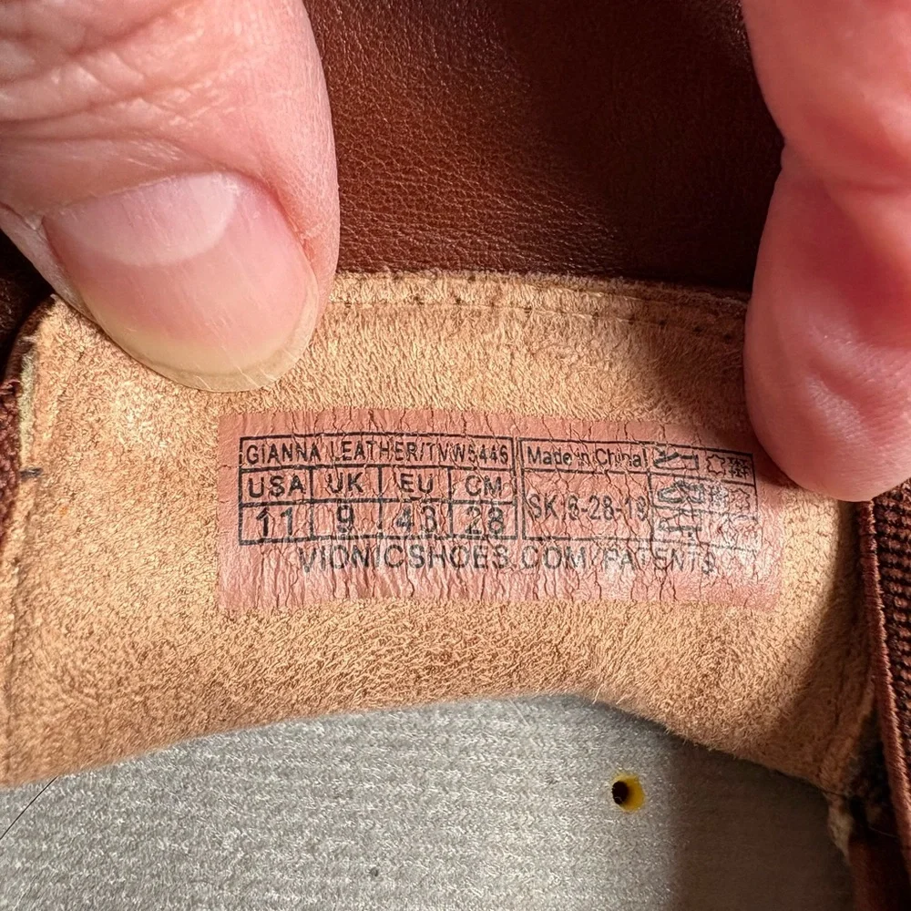 Vionic Brown Leather Slip-On Loafers - Picture 4 of 9